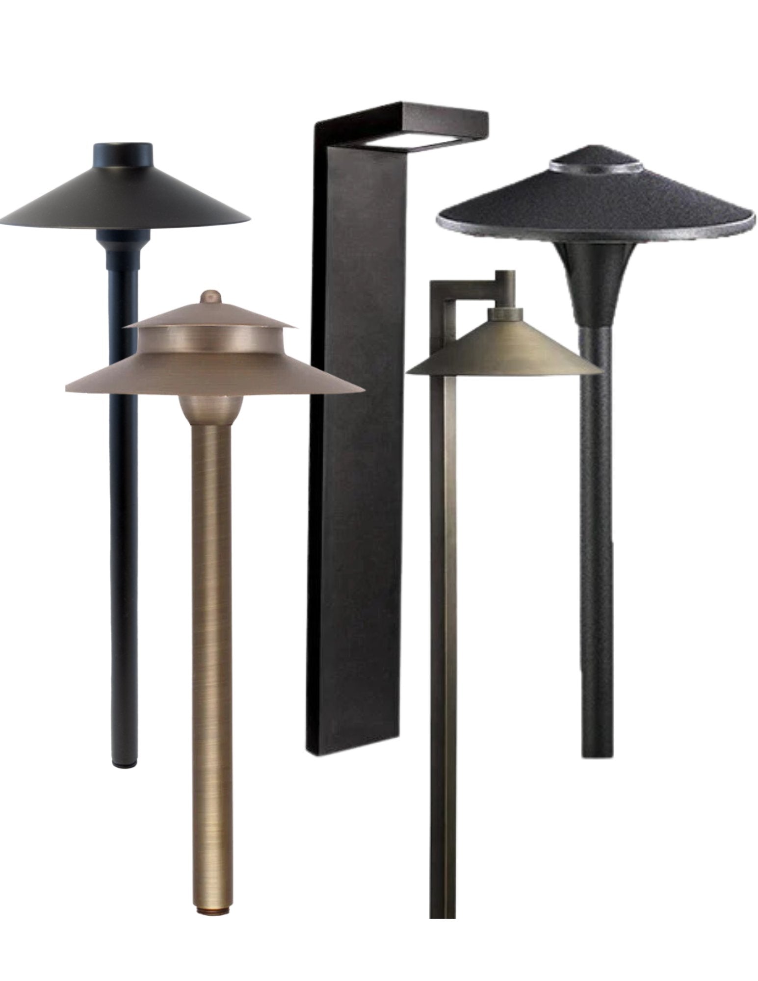 Constellation Low Voltage Path Light - Weathered Brass