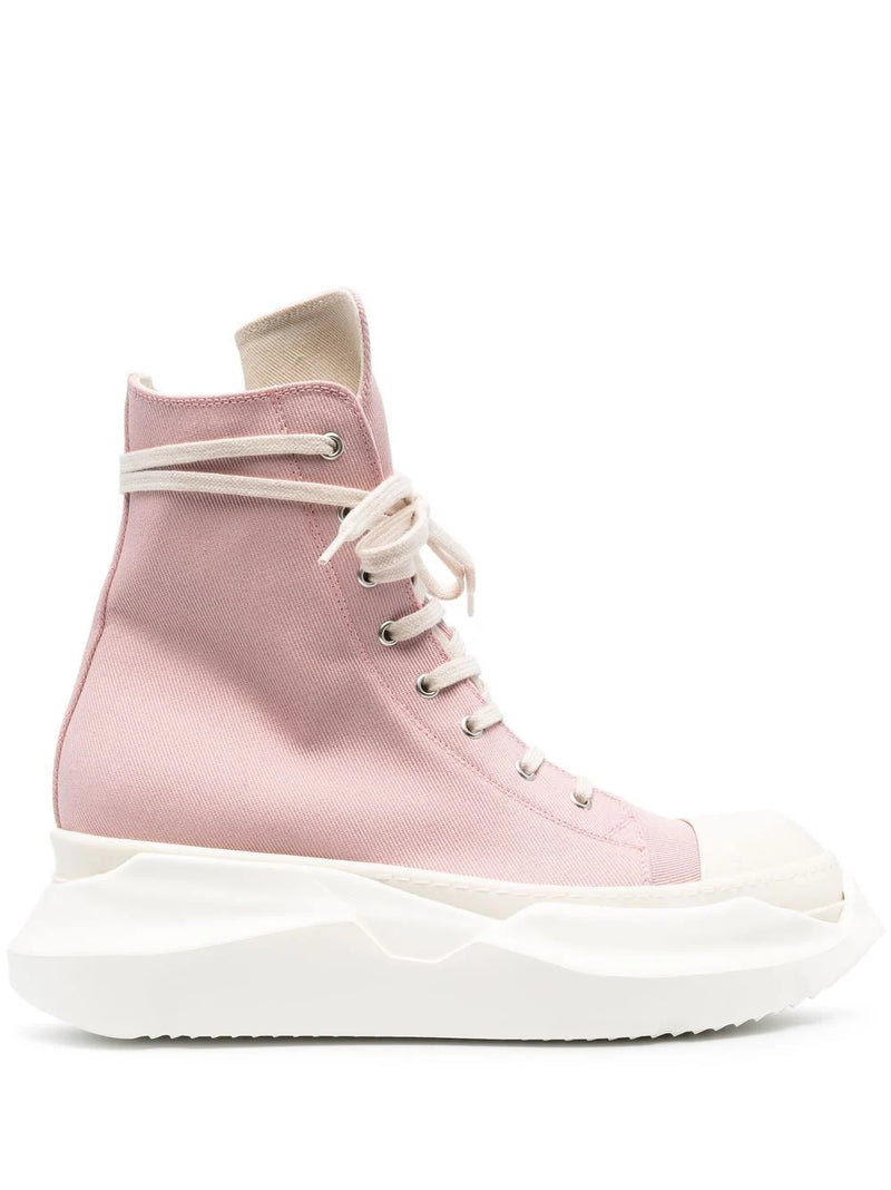Rick Owens DRKSHDW | Abstract High Sneakers in Faded Pink – Henrik ...