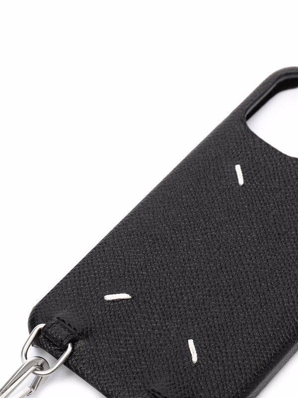 Maison Margiela Hanging Phone Pouch in Black | Henrik Vibskov Boutique