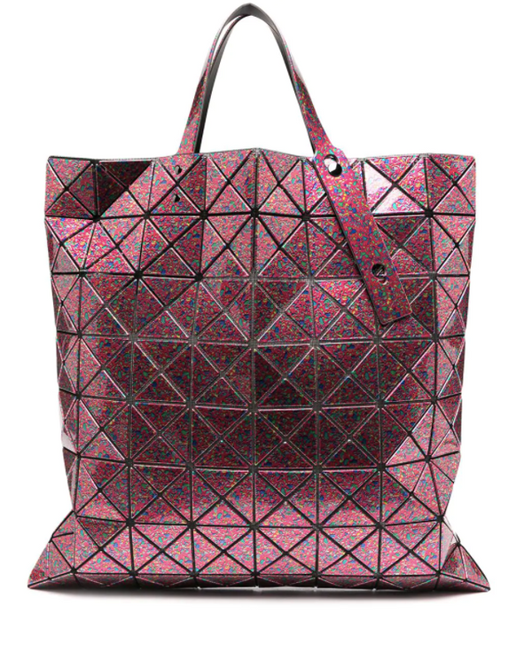 BAO BAO ISSEY MIYAKE Purple Prism Metallic Tote