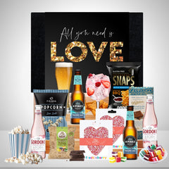 Valentine's With Beer & Gin Combo Hamper