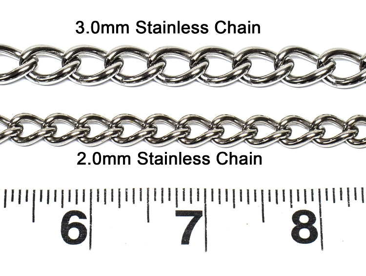 3.0 mm Welded Stainless Steel Chain for making your own bird toys