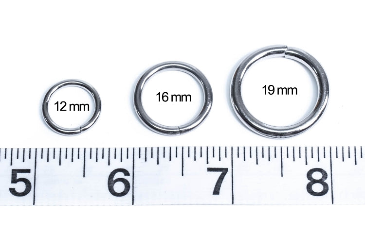 Stainless Steel O-Ring - 16mm x 2.5mm - 20 Pack