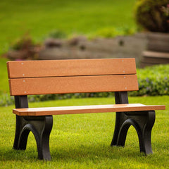 recycled plastic park bench