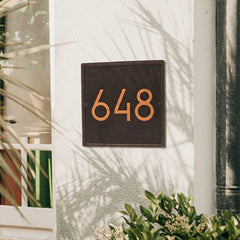 inspiration and beauty in this hand crafted modern address plaque