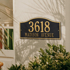 arched top address plaque