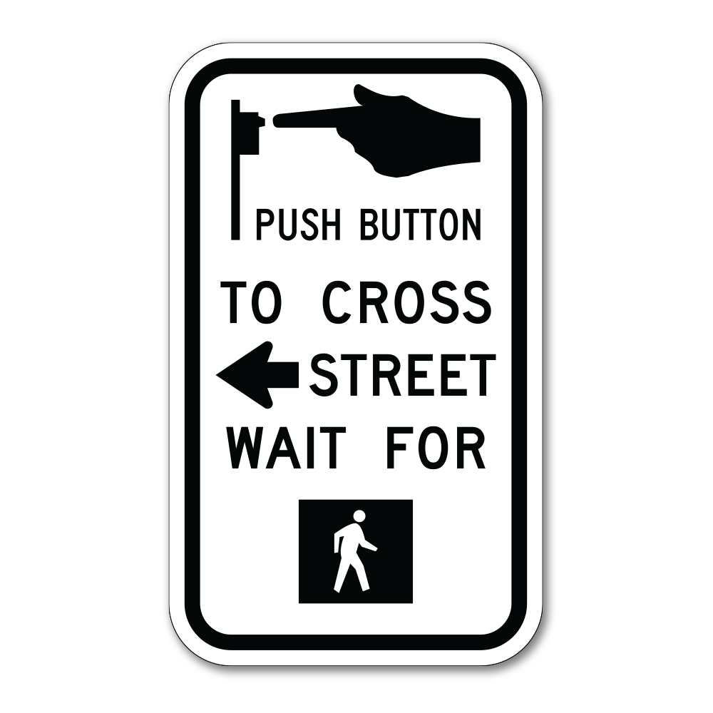 Push Button to Cross - Arrow Left