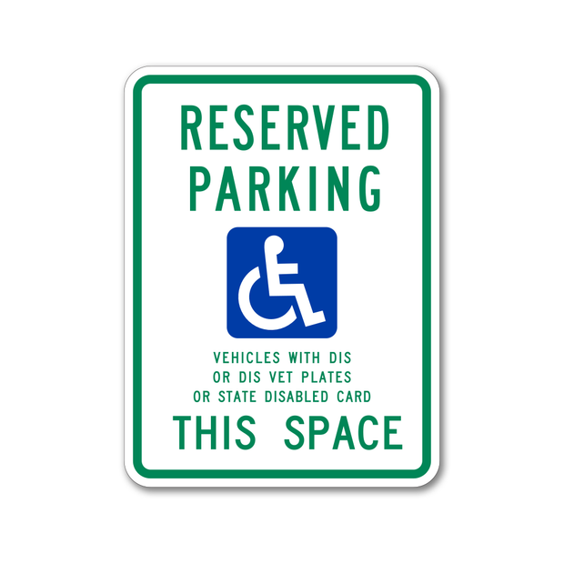 WISCONSIN - Reserved Parking Sign