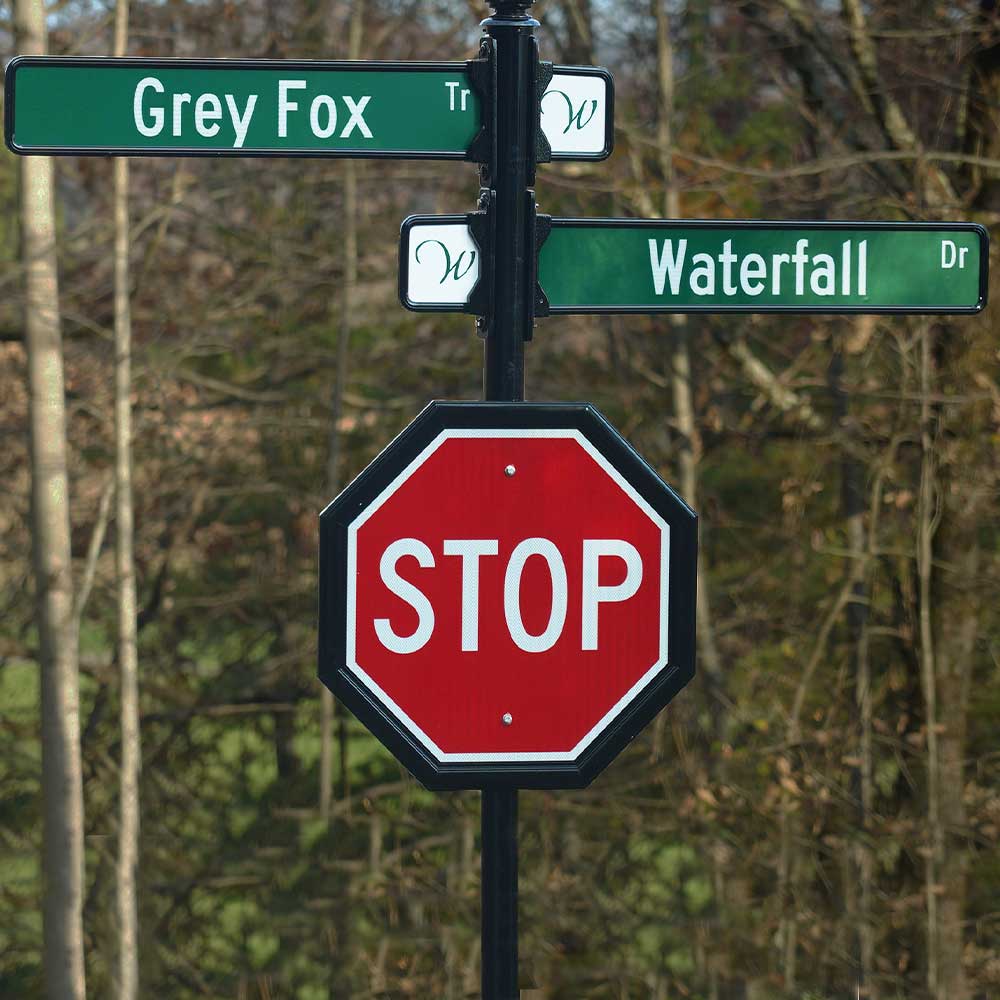 stop sign on street