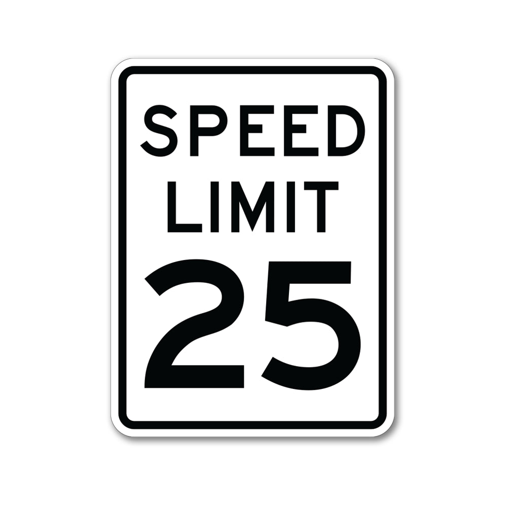 Speed Limit 25 MPH Sign | Speed Limit Signs - Traffic Signs