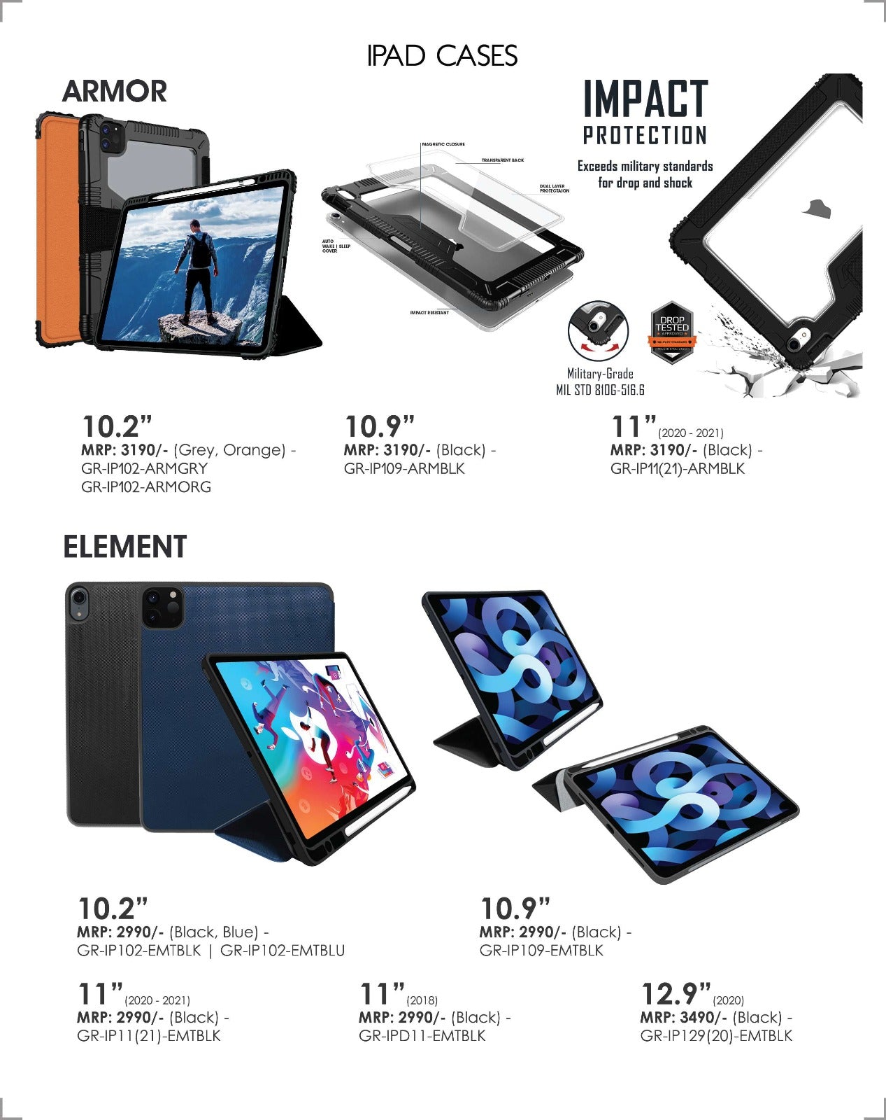 apple ipad cases impact