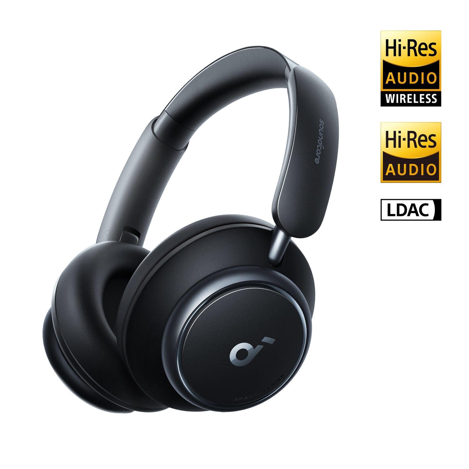 Space Q45 | Long-Lasting Noise Cancelling Headphones-Black