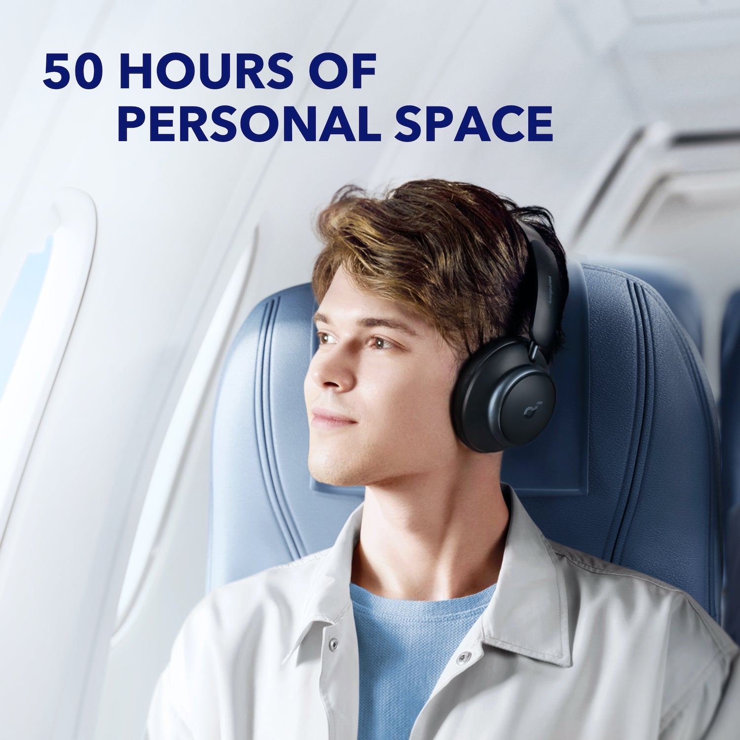 Space Q45 | Long-Lasting Noise Cancelling Headphones-Black