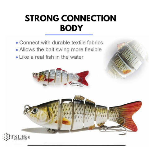 TSLifes™ Realistic Multi Jointed Swimbait Life-Like Fishing Lures – The  Standard Lifes