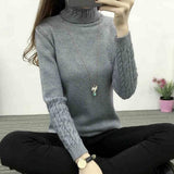 Women Turtleneck Winter Sweater Women 2020 Long Sleeve Knitted Women Sweaters And Pullovers Female Jumper Tricot Tops LY571