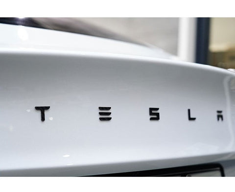  Funce Tesla 3D Raised Letters Sticker Tailgate Insert