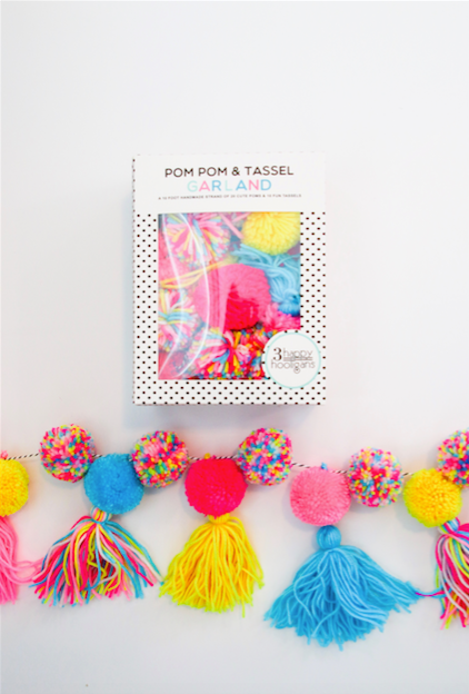 pom pom tassel garland