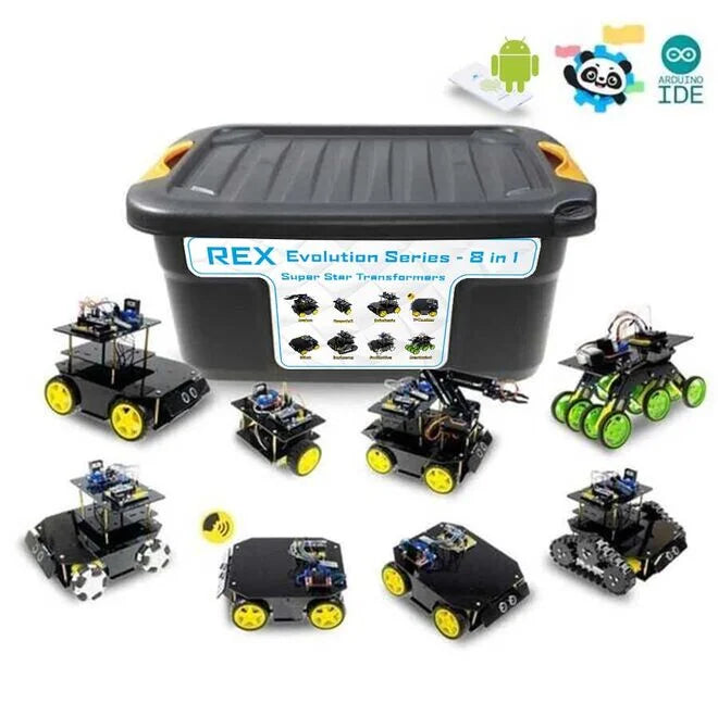 REX Evolution Series Super Star Transformers - 8 in 1 (mBlock5 and Arduino IDE Compatible)