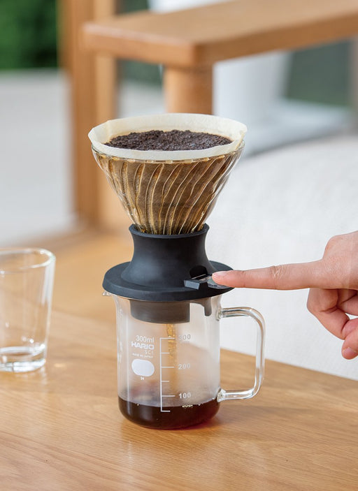 Hario Original V6 Pour Over Stand & Dripper Cone, Stainless Steel or Olive  Wood on Food52