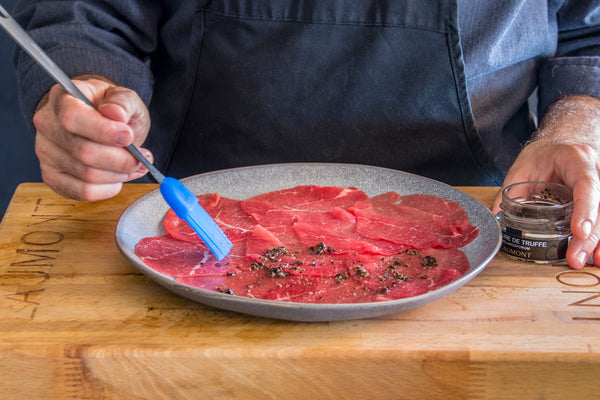 Carpaccio de veau à la truffe noire et au parmesan