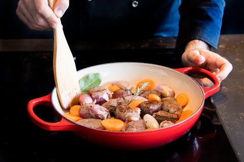 Blanquette veau avec jus de truffe noire