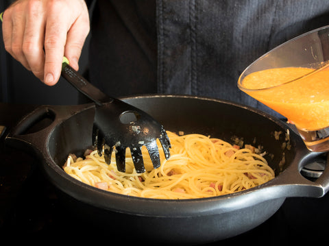 Pâtes carbonara à la truffe noire