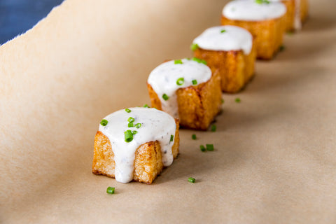 Pommes de terre à la mayonnaise de truffe noire