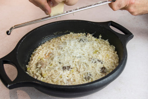 Risotto de morilles aux cailles