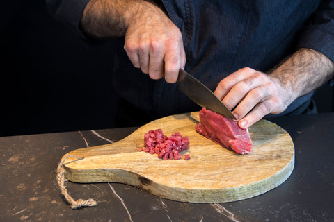 Tartare de veau au beurre truffé