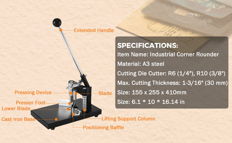 Corner Rounder, Corner Cutter, Rounder Cutter, Corner Rounder Punch