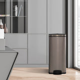 Load image into Gallery viewer, 13 Gallon Office Trash Can with Lid, Automatic Motion Sensor Step Trash Can