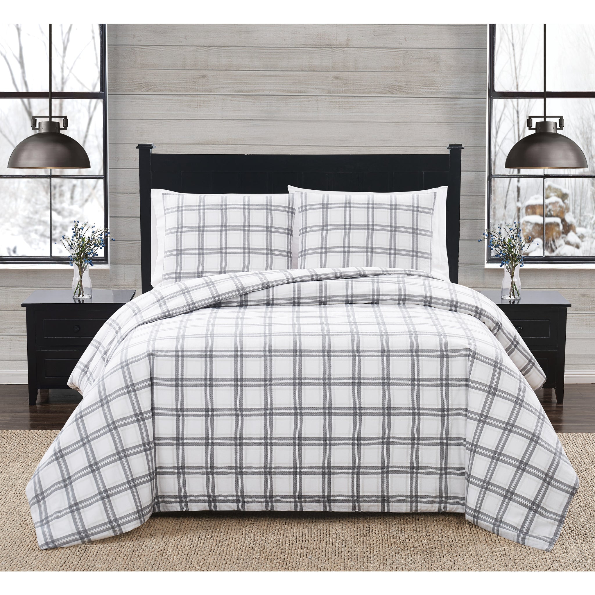 gray flannel duvet cover