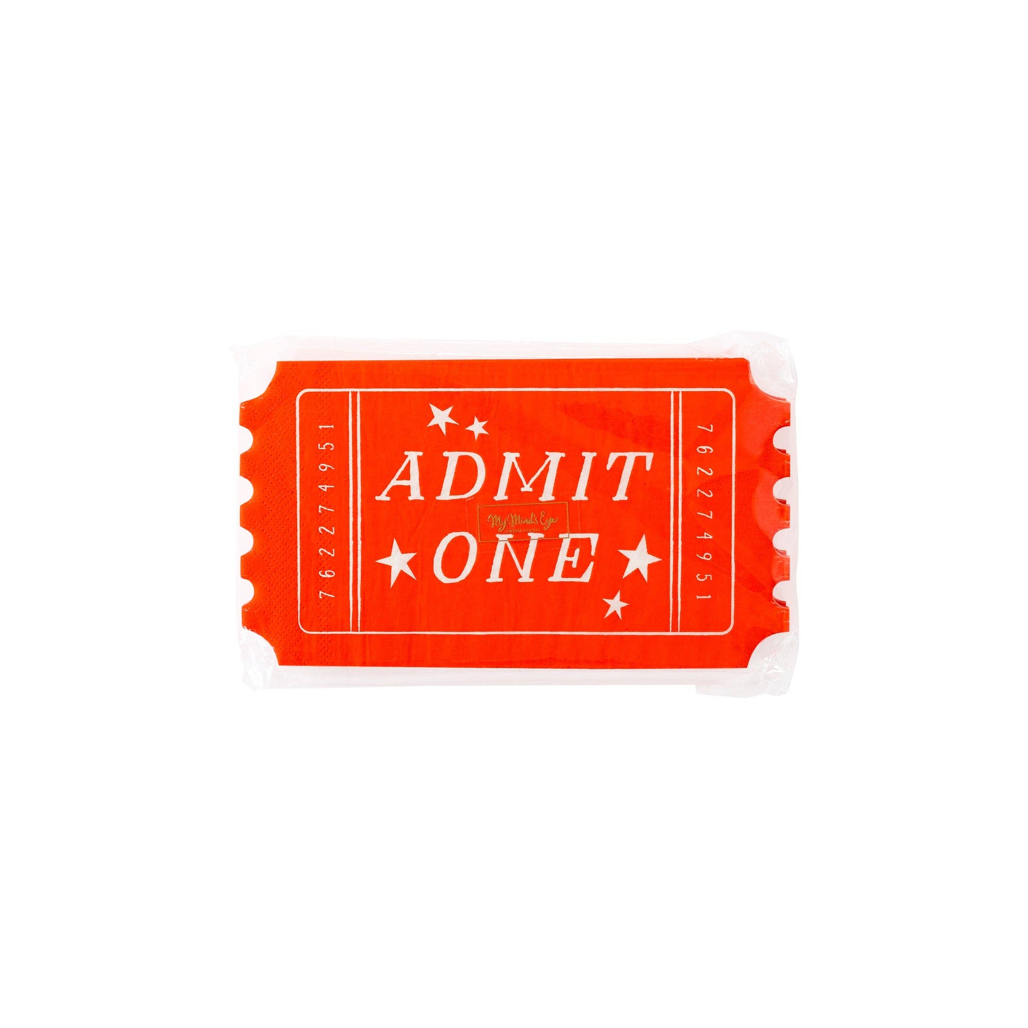 CAR938 - Carnival Ticket Shaped Napkin