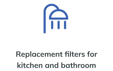 Replacement filters for kitchen and bathroom