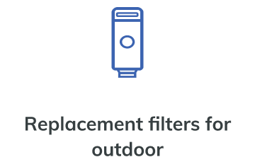 Replacement filters for outdoor