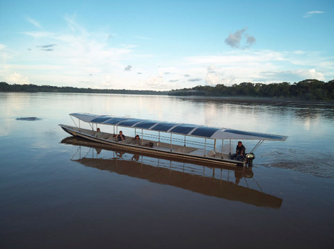 solar panel boat