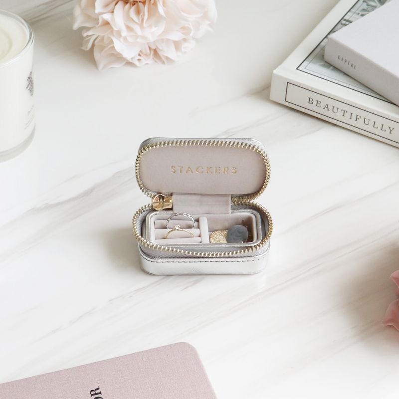 Stackers Silver Petite Travel Jewellery Box – STACKERS LONDON