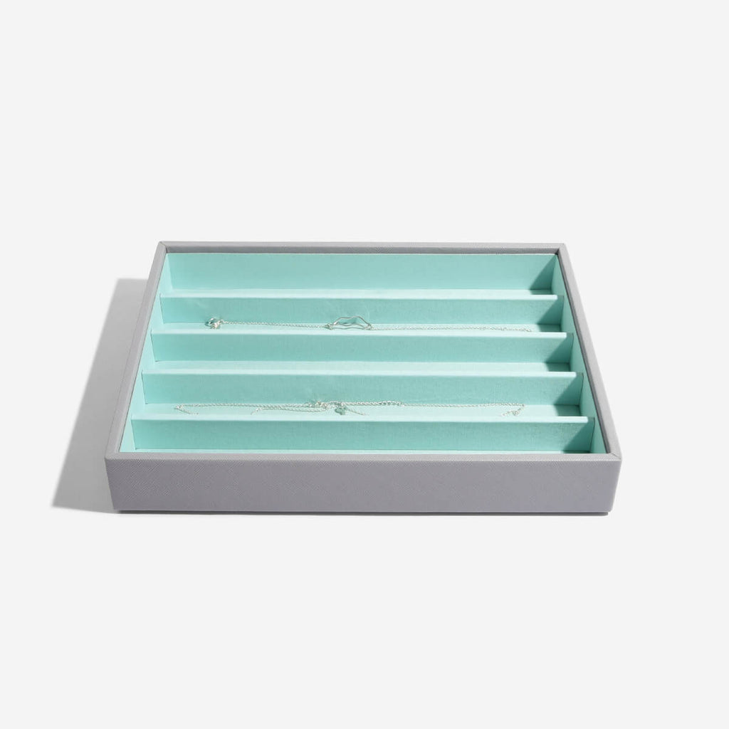 Grey Mint Classic Jewellery Box – STACKERS LONDON