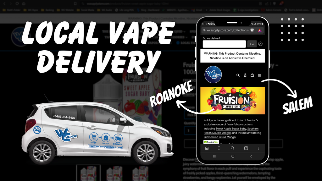 Local Vape Delivery in Roanoke and Salem Virgina!