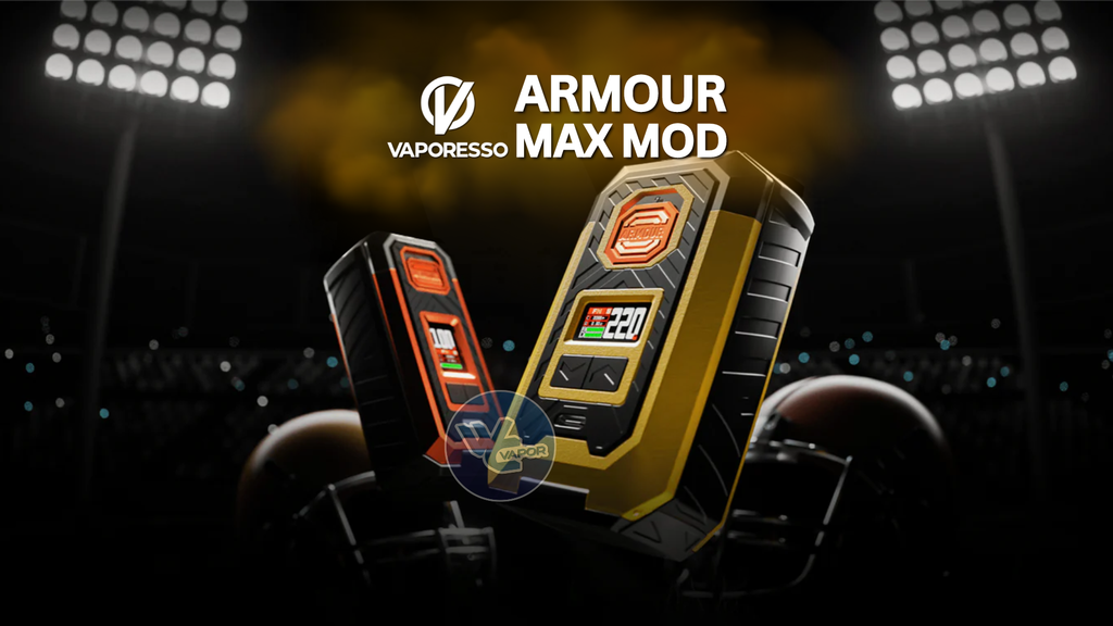 Introducing the Vaporesso Armour Max Mod, a versatile device that boasts a 5-220W range, advanced temperature control, and compatibility with 18650 or 21700 batteries. Made from long-lasting zinc-alloy with silicone buffers, this mod can handle light falls and drops without missing a beat.