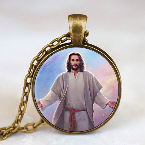 Religious Necklace - Jesus Necklace -  Jesus Pendant - Ciaocustom
