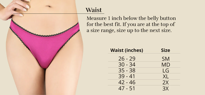 Sizing chart