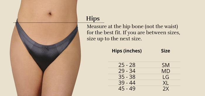 Sizing chart