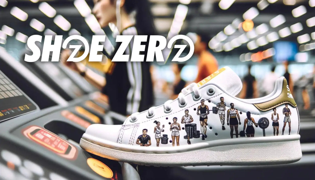 Shoe Zero customized shoe in the gym