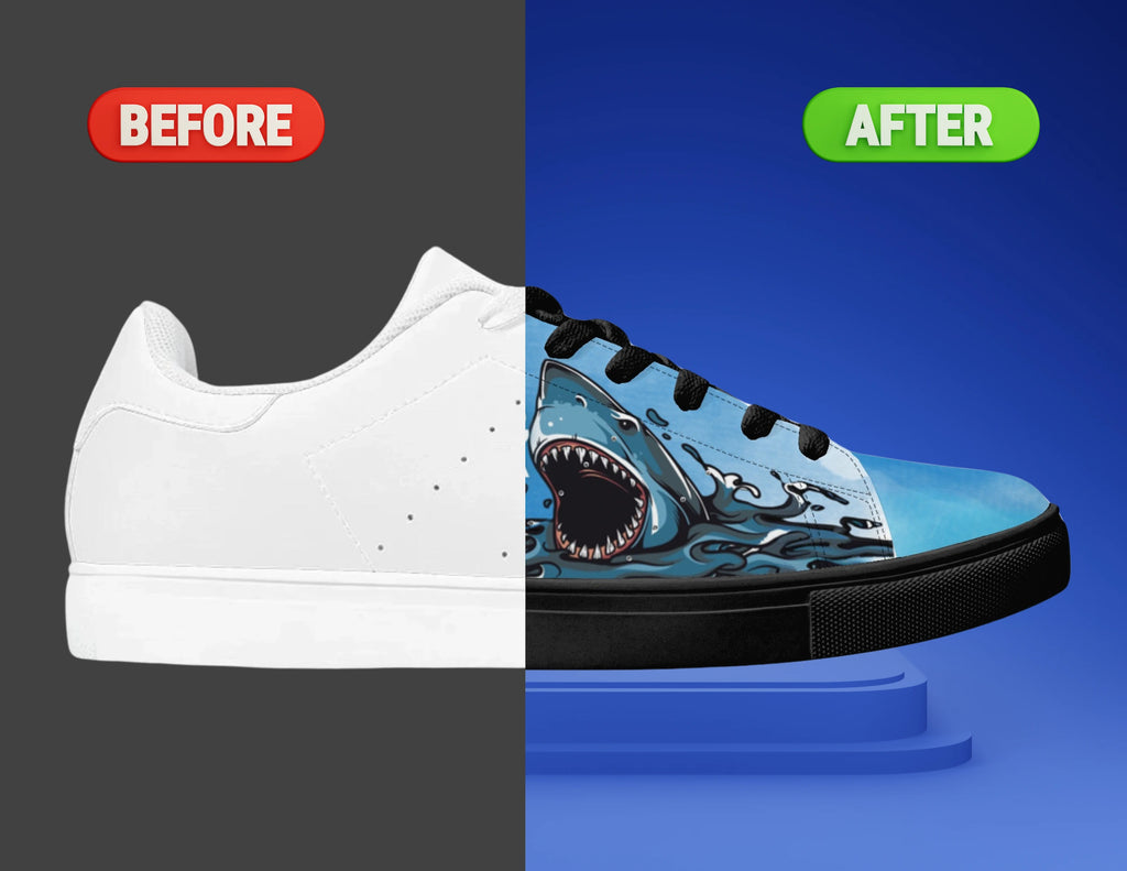 Custom Shoes Before and After