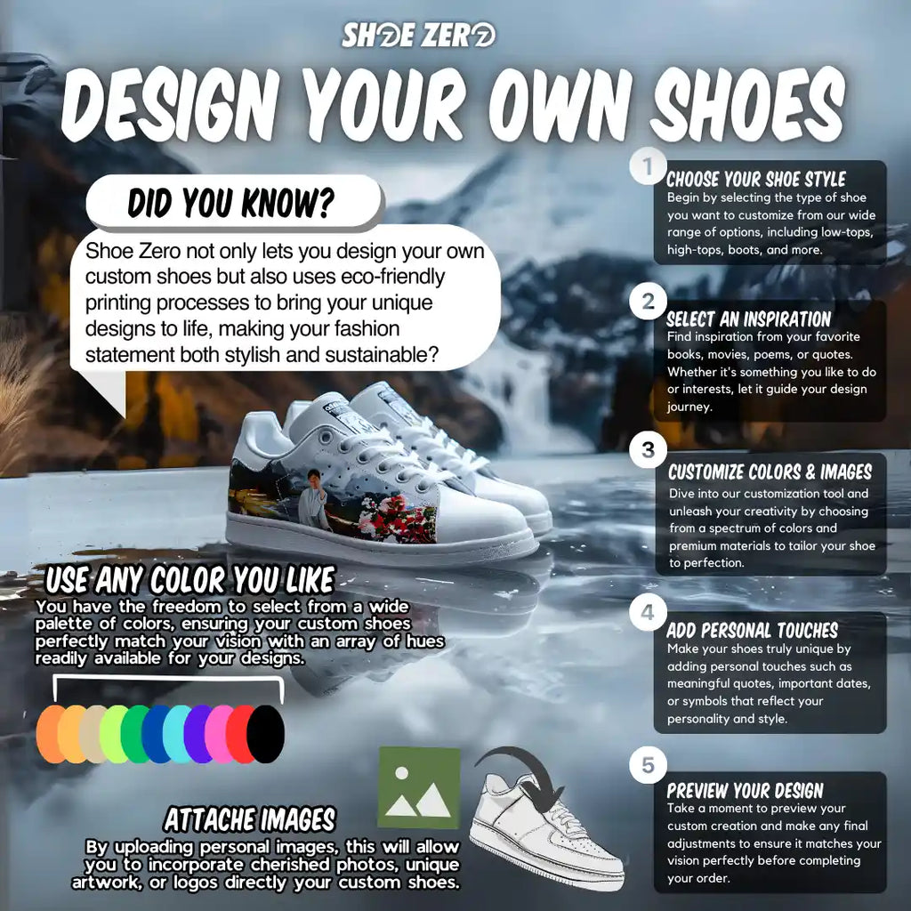 Step by step guide on how to customize shoed