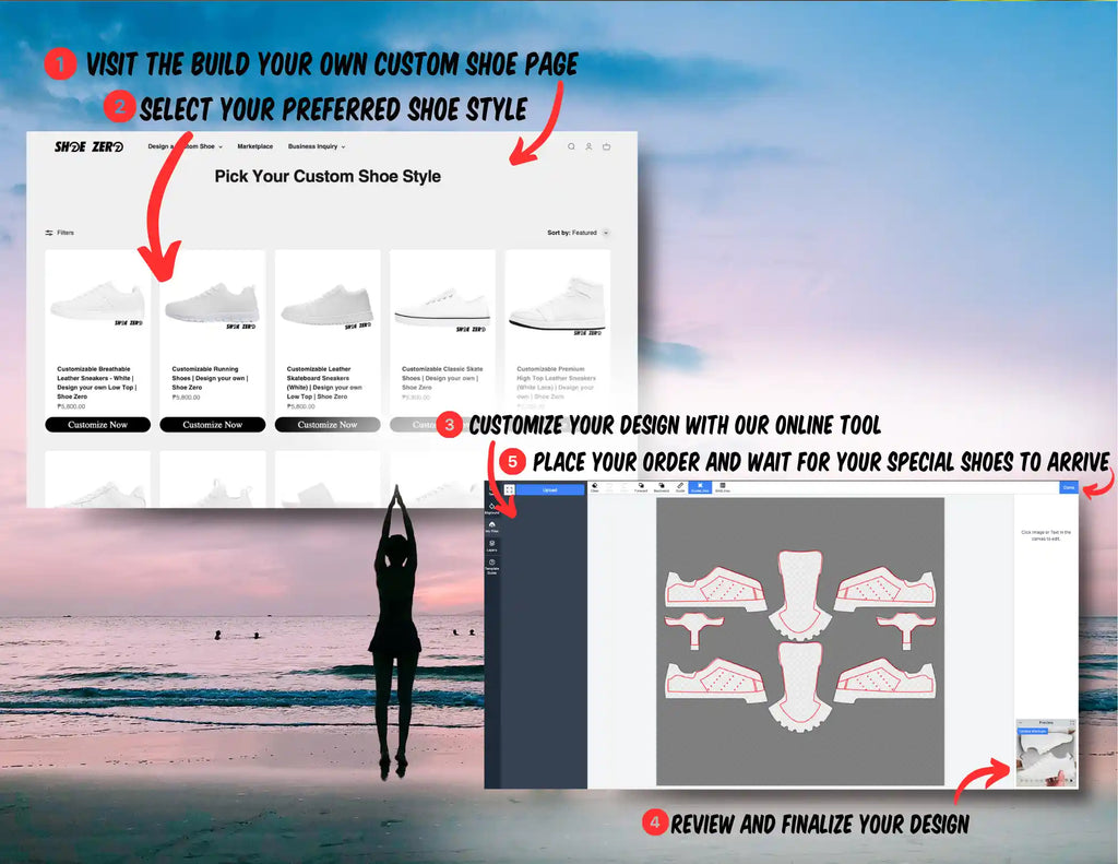 Quick and straightforward instructions for customizing your shoes with Shoe Zero