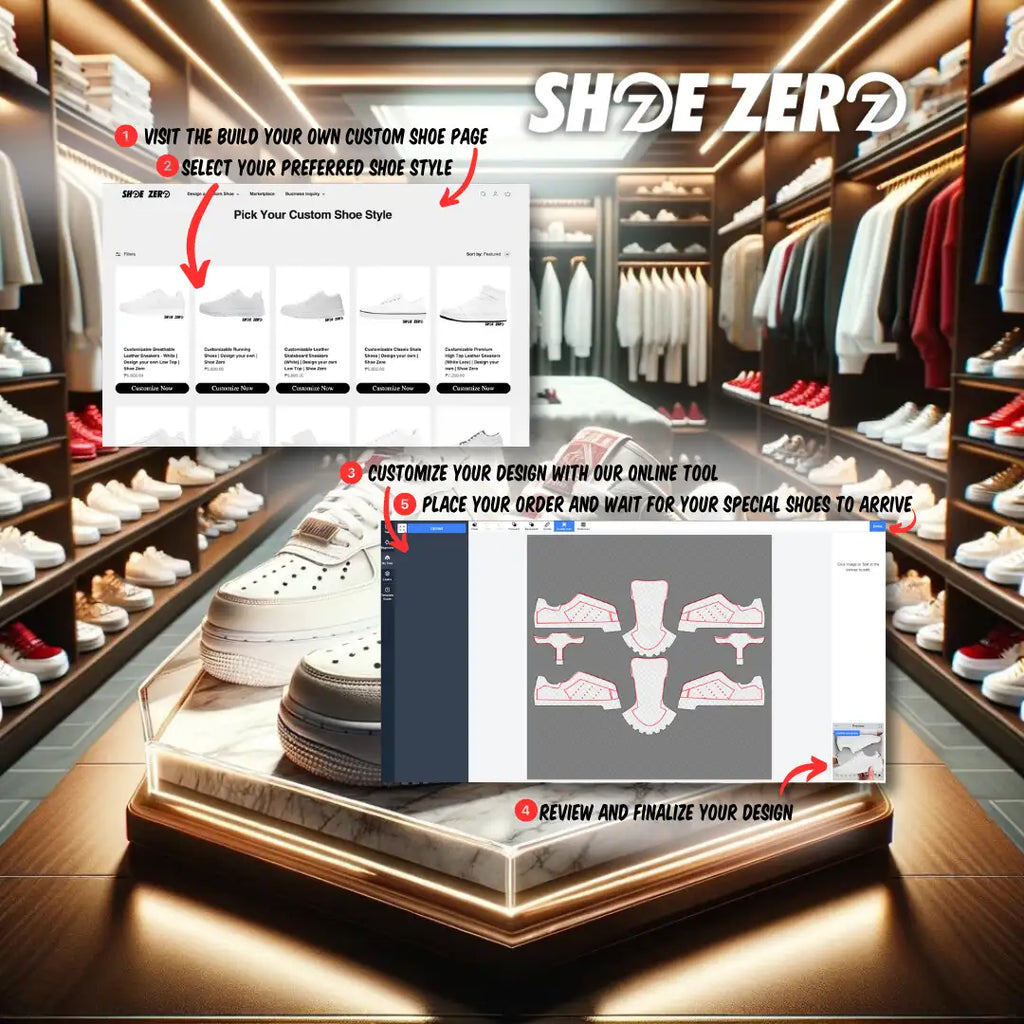 Step by step guide in customizing your own shoes