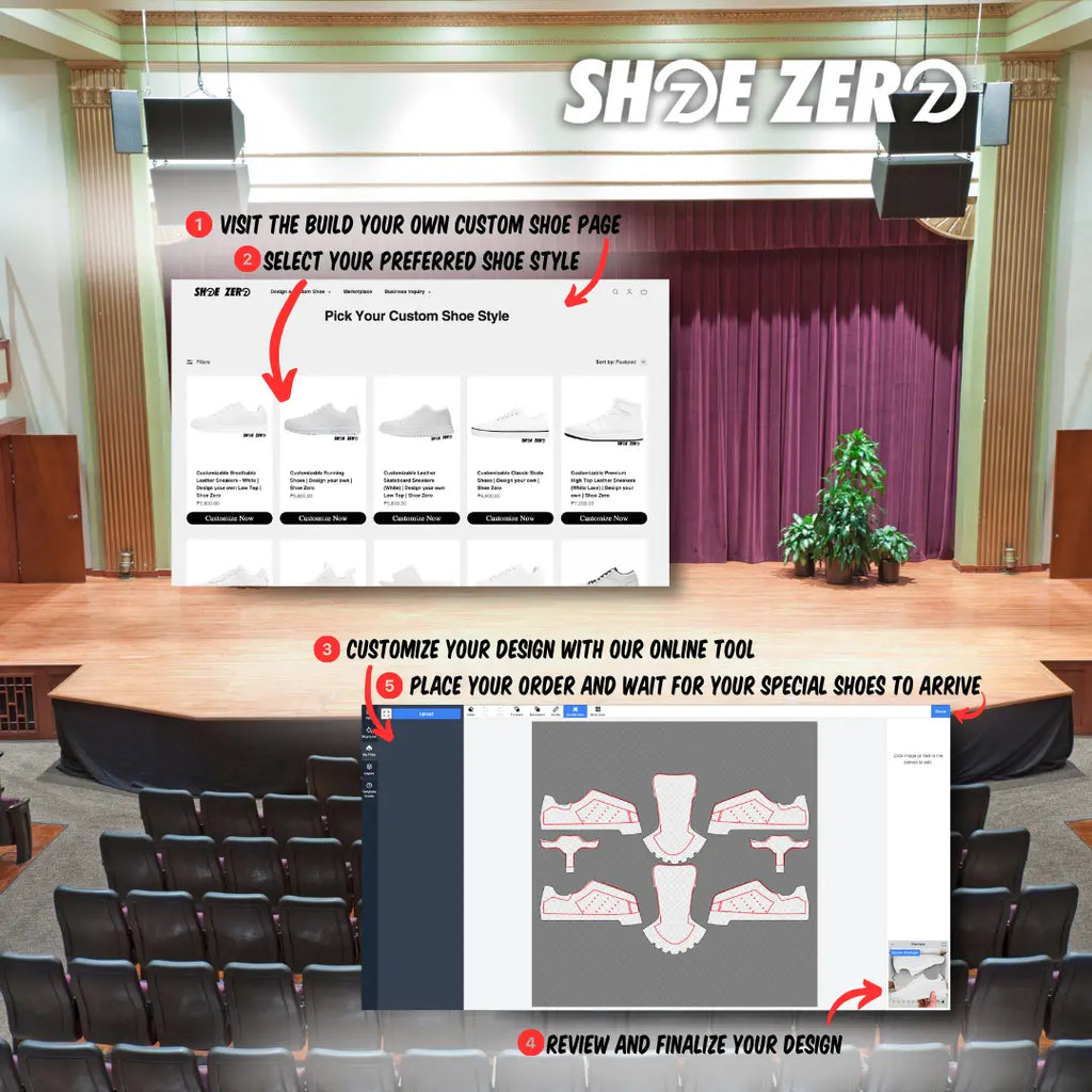 Step by step guide on how to customize shoed