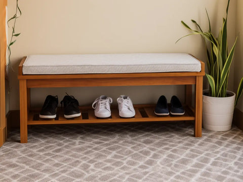 example of a DIY shoe rack